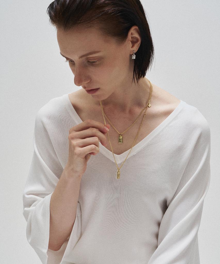 Gaman Silver Tag Necklace