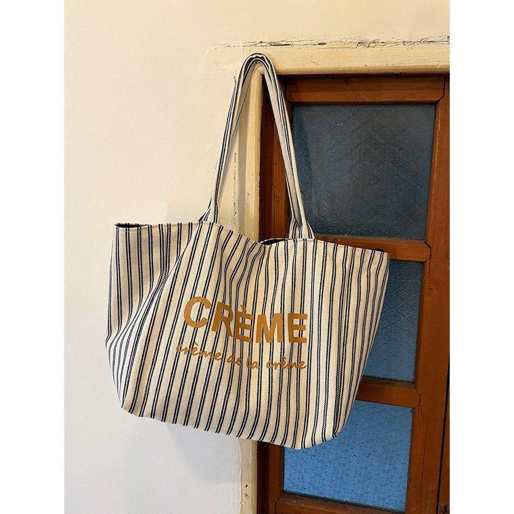 

Tote Bag Women s Large Capacity Double-sided Back Single Shoulder Bag Simple Handbag темно-синий