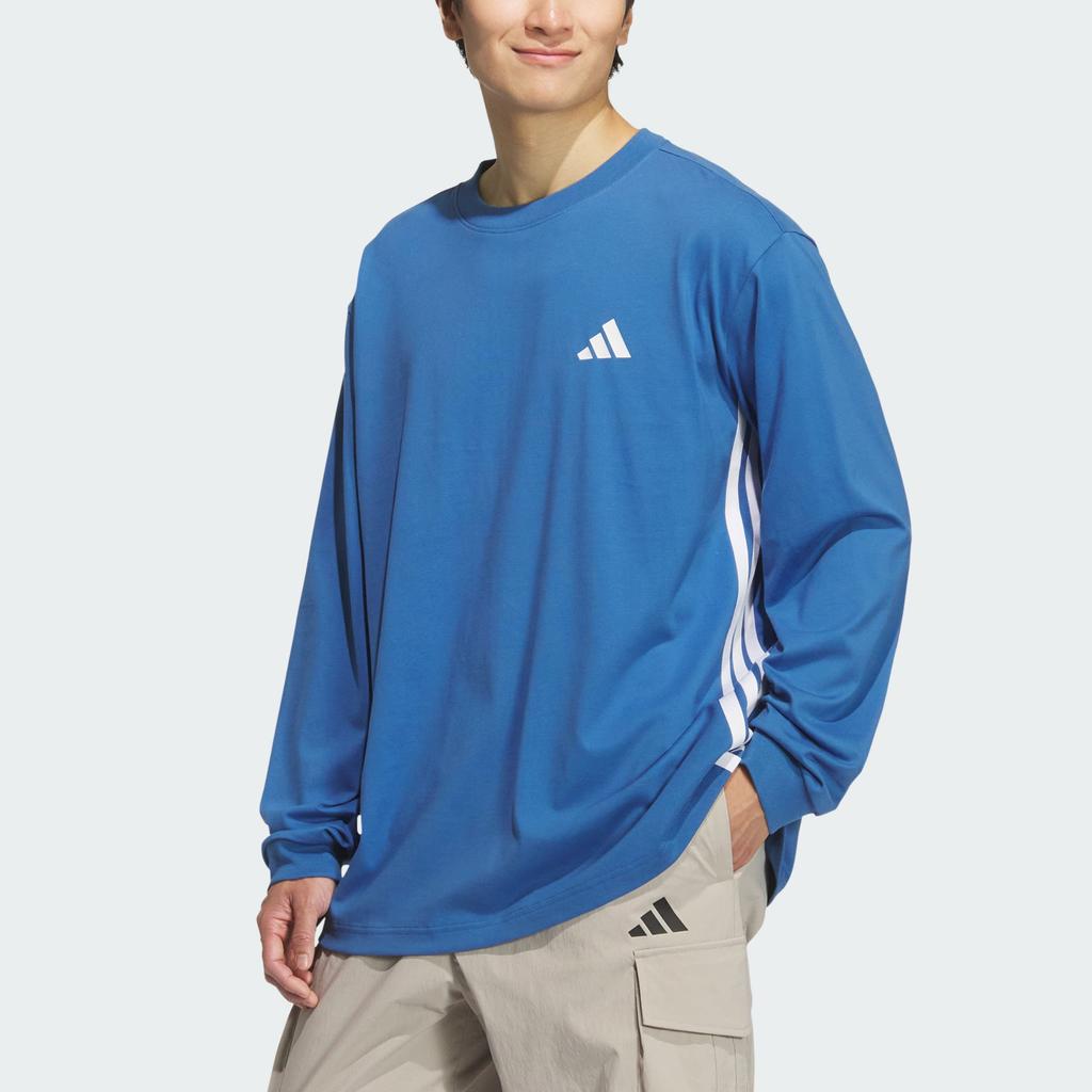 adidas T Shirts Unisex Blue Crew Neck Moderate KF5195-