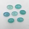 Natural Aqua Chalcedony Oval Cabochon Loose Gemstone Lot 10 Pcs 15*20 MM 160 CT For Jewelry Making
