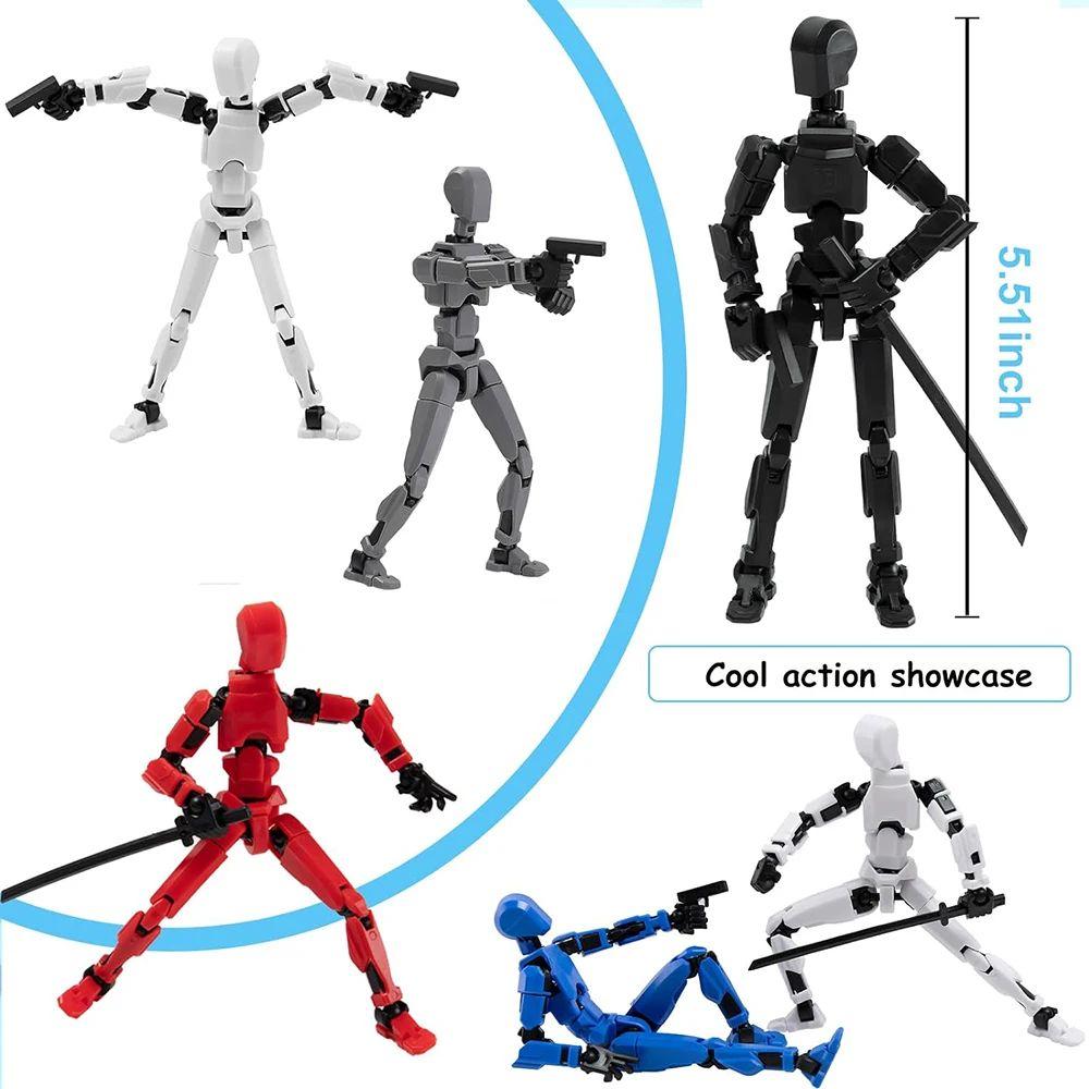 Robot Model Viacnásobne kĺbová Pohyblivá Bábika Figurína 3D Tlačená Postava Novinka hračky Akčná figúrka Transformujúce sa Hračky darčeky pre deti