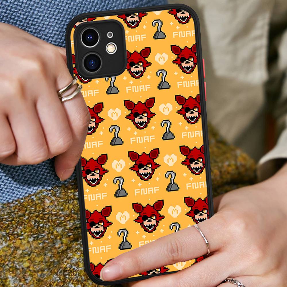 

Fnaf Five-nights-At-Freddys Anime Matte Translucent Phone Case For iphone 16 ProMax 15 14 13 12 11 X XS PRO Plus iphone 16