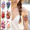 9 Stück Blumen Temporäre Tattoos für Männer Frauen Pflanze Narzisse Rose Pfingstrose Fake Tattoo Aufkleber Wasserdicht Körper Arm Tattoo Aufkleber