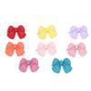 16pcs Soft Fabric Dog Bow Tie Mini Size Pet Bow Clip Cute Look Pet Hair Clip  Small Pet