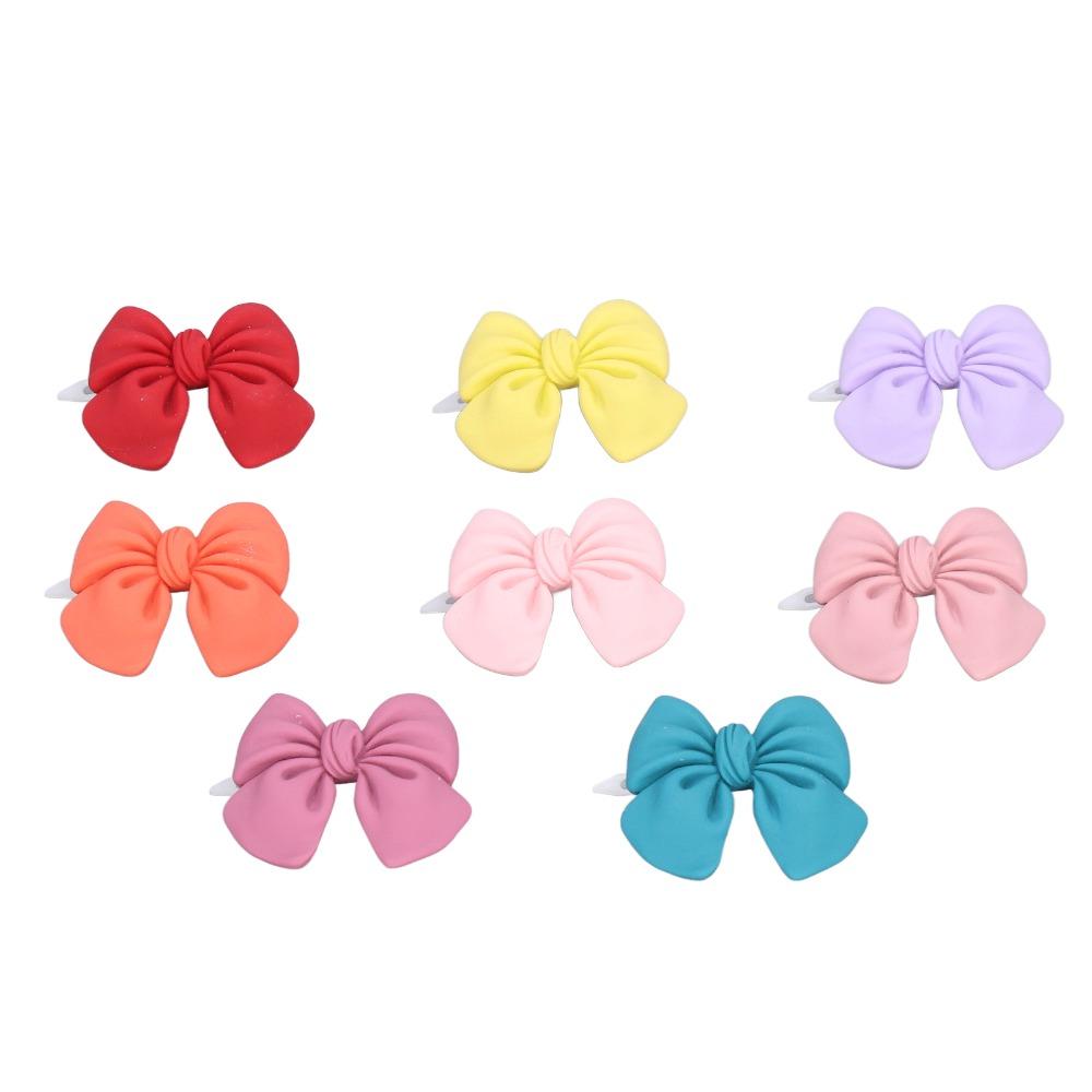 16pcs Soft Fabric Dog Bow Tie Mini Size Pet Bow Clip Cute Look Pet Hair Clip Small Pet