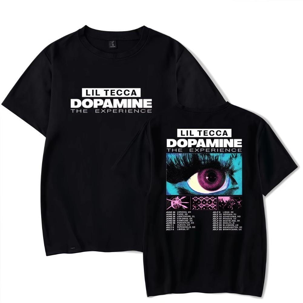 

2025 Lil Tecca Dopamine The Experience Tour Tshirt Women Men Crewneck Fashion Short Sleeve Summer Tee S