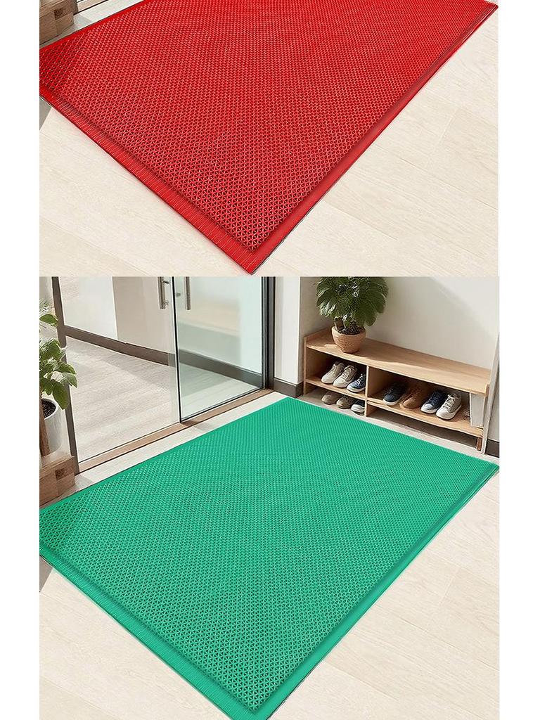 Protiskluzová voděodolná koupelnová vstupní rohožka - Zesílené PVC, Dutý design