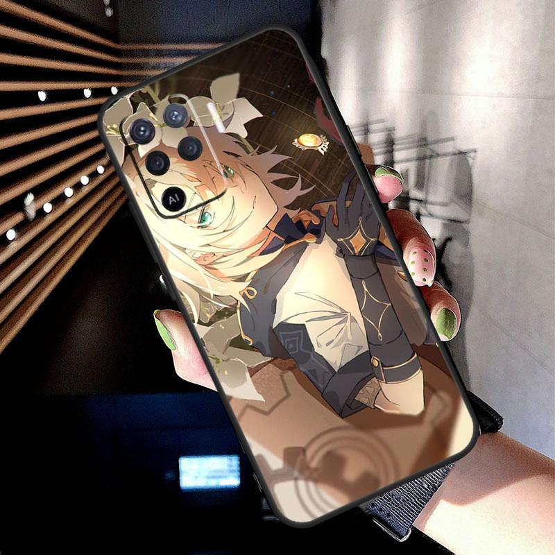Albedo Genshin Impact Case For Oppo A5 Pro A15 A17 A57 A77 A18 A38 A58 A78 A98 A94 A74 A54 A16 A76 A96 A40 A60 A80
