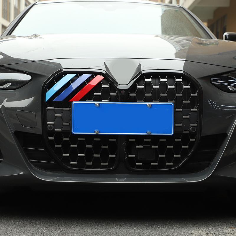 Car Styling ABS Front Grill Decoration Strips Trim Car Accessories For BMW 4 Series G22 G23 G26 2020-2025
