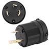 Plug Adapter L5-30P Twist Lock Electrical Plug 3 Pole Black Plug Connector AC 125V 30A Plug Industrial Application