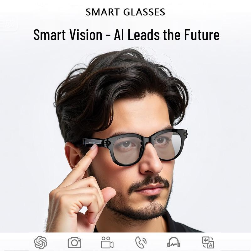 KI-Smartglasses M89: Black Tech, Übersetzung, Aufnahme, Fotografie, 800W HD-Pixel-Kamera, Multifunktional.