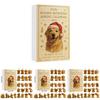 Weihnachts-Adventskalender mit Hundemotiv und Acryl-Tierfiguren zum Verschenken in der Weihnachtszeit