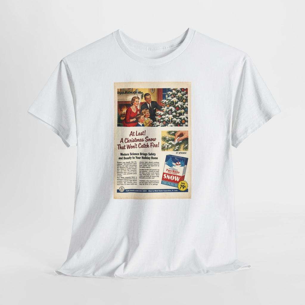 Fireproof Asbestos Christmas Tree Snow, Safe, 1956 Saturday Evening Post T-Shirt