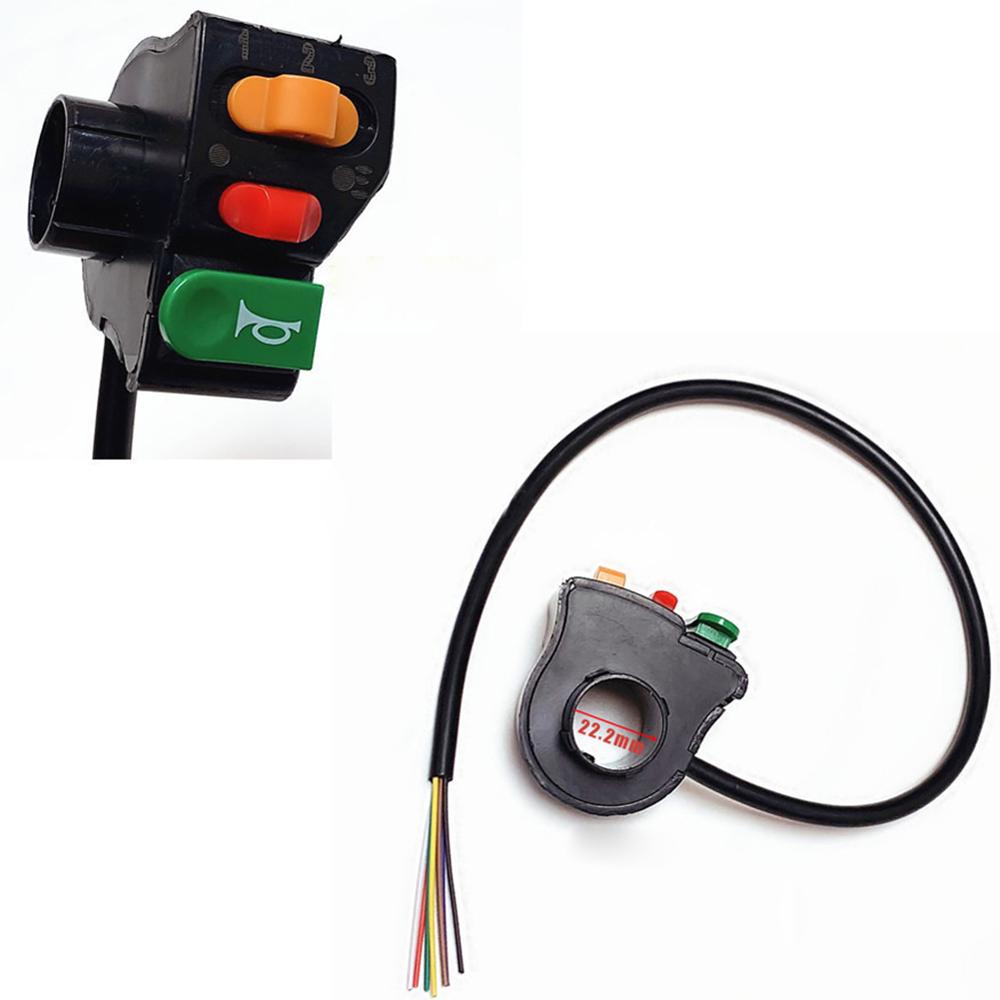 Motorcycle 7/8 Handlebar Horn Turn Signal Head Light Beam Kill Switch