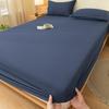 Class A Washed Cotton Non-Slip Fitted Sheet - Soft, Breathable, and Comfortable for Naked Sleep