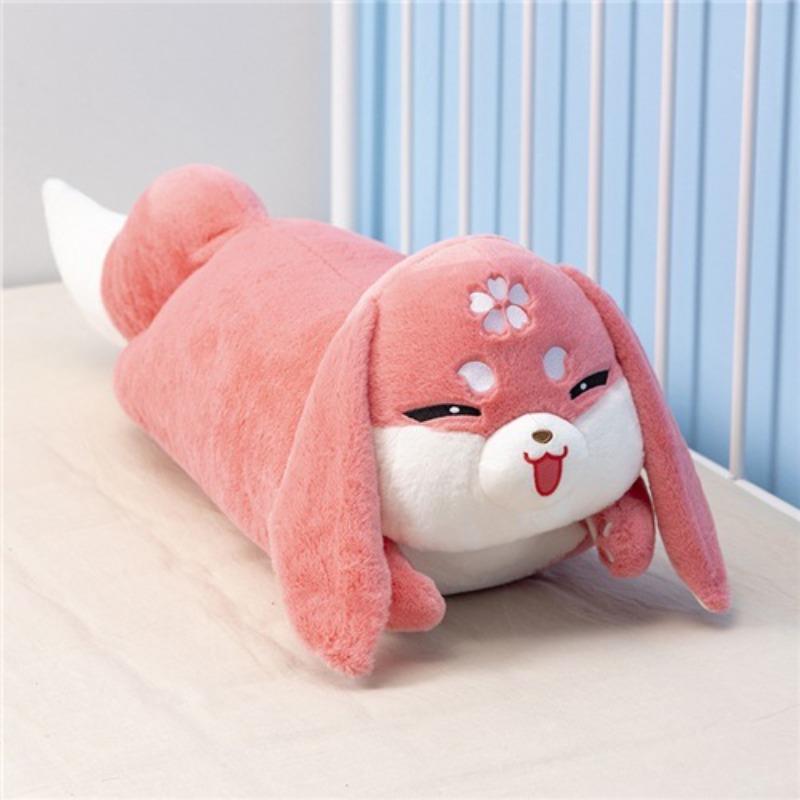 New Cute Little Fox Plush Toy Pink Fox Doll 45CM