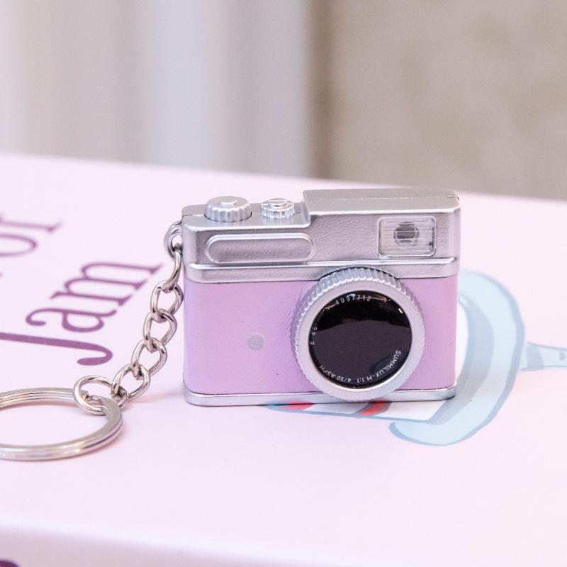 Luminous Mini Camera Keychain Pendant: Retro Sound-Making Doll Ornament