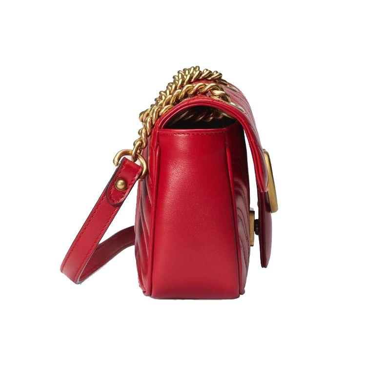 Gucci GG Marmont Matelassé Mini Bag Red Women Shoulder_bags 446744-DTDIT-6433