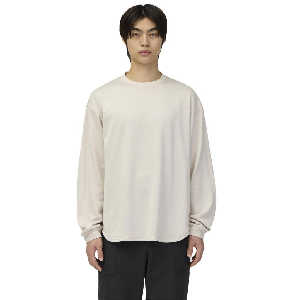 Snow Peak Fusion Grid Pullover Stretchable Grid Shirt IVORY L L/S - Long-Sleeve