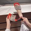 Fashion Shoes Open Toe Low Heel Sexy Women's Slippers and Ladies Sandals Rhenstone Slides New Style Small Size Unique Waterproof Korea