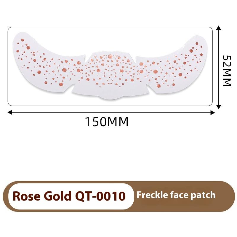 Heißes Roségold Sommersprossen Temporäre Tattoo Aufkleber Heißprägung Sommersprossen Make-up Patches Gesichts-Make-up