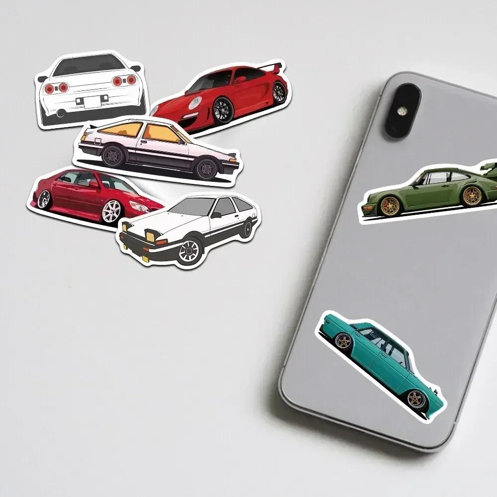 50PCS JDM Retrofit Racing Car Graffiti Stickers Laptop Guitar Luggage Bike Skateboard Waterproof Sticker Decal Kid Toy