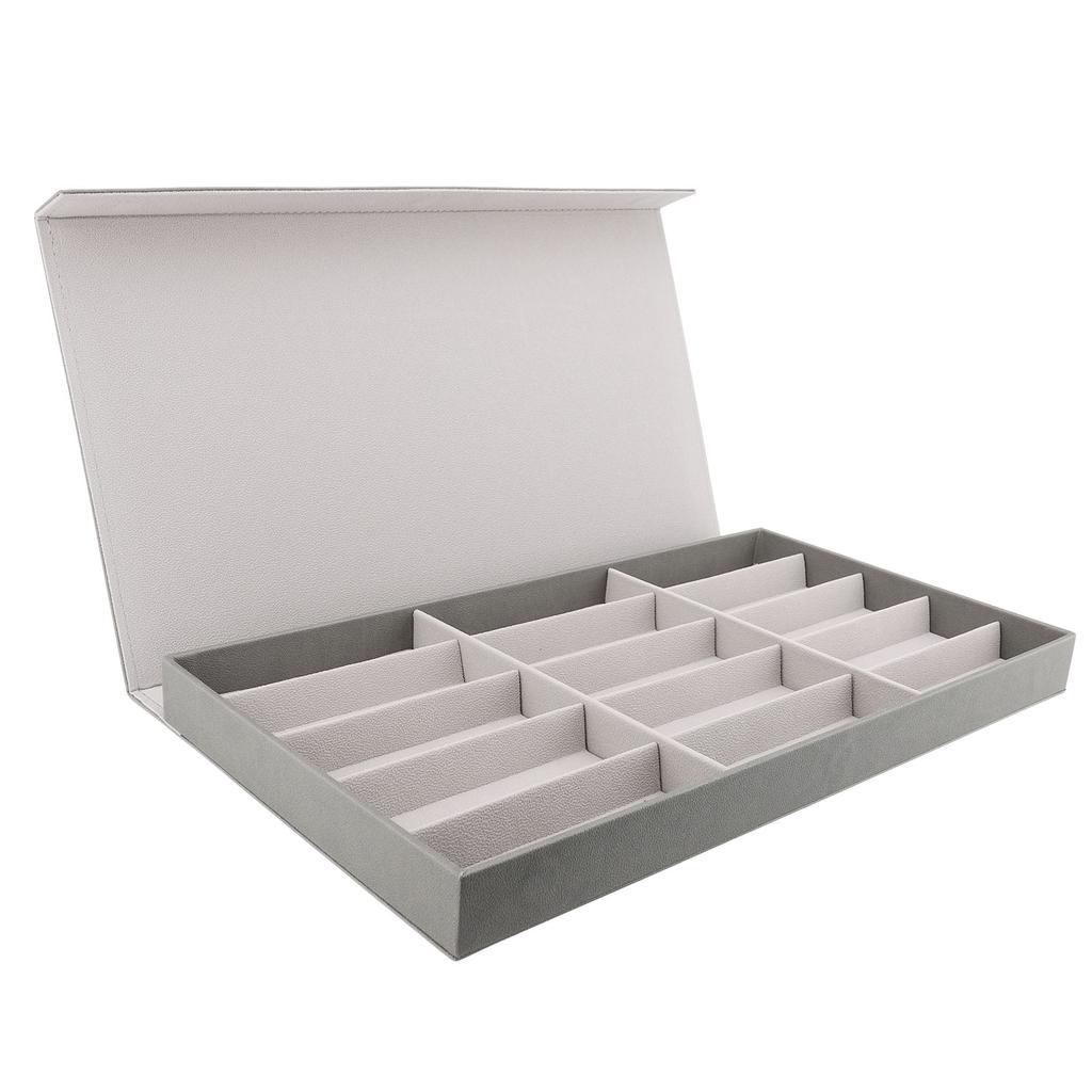 15 Fächer Sonnenbrillen Organizer Multifunktionale Schmuckschatulle Großer Raum Mehrfache Brillenetui Box für