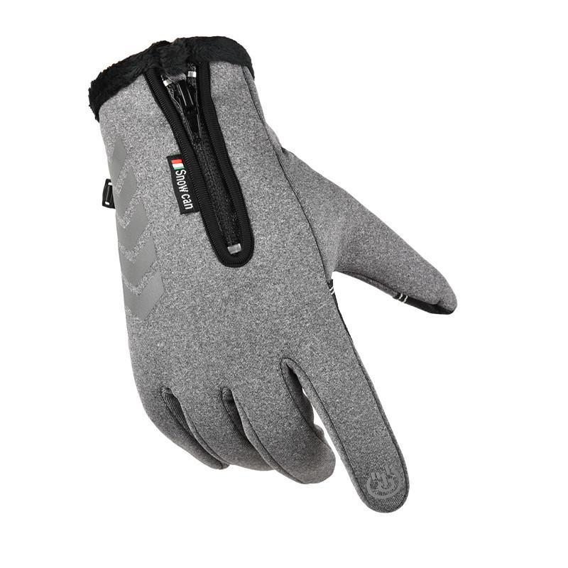 Guantes de invierno unisex impermeables con pantalla táctil y forro de terciopelo: Antideslizante, resistente al viento para conducir, correr y andar en bicicleta