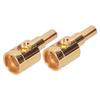 2pcs 0GA Wire Reducer Terminal Connector Pure Copper Gold Plated For Car Audio Amplifier Modification