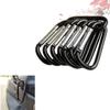 Equipment Black-color Aluminium Alloy Carabiner Buckle Keychain Camping Hiking Hook Climbing Button