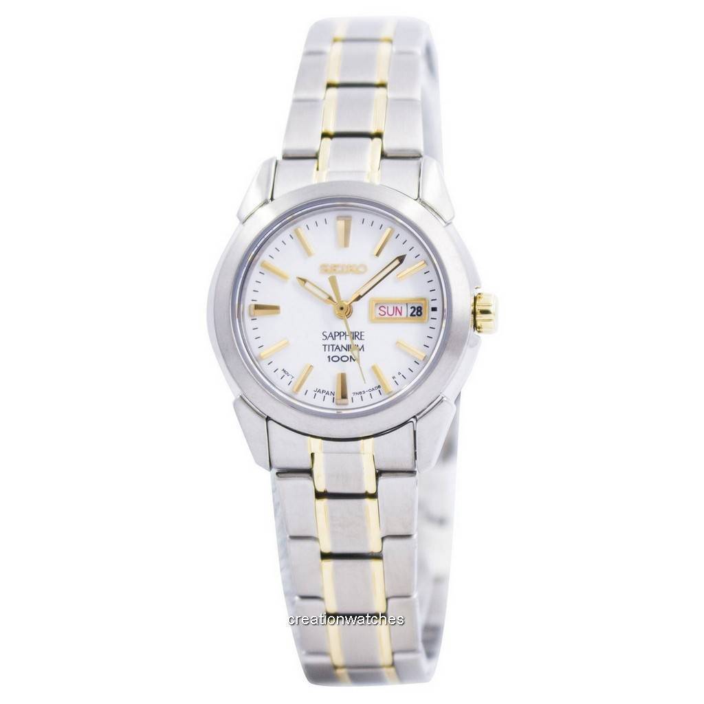 

Восстановленные женские часы Seiko Sapphire Titanium Quartz 100M SXA115 SXA115P1 SXA115P