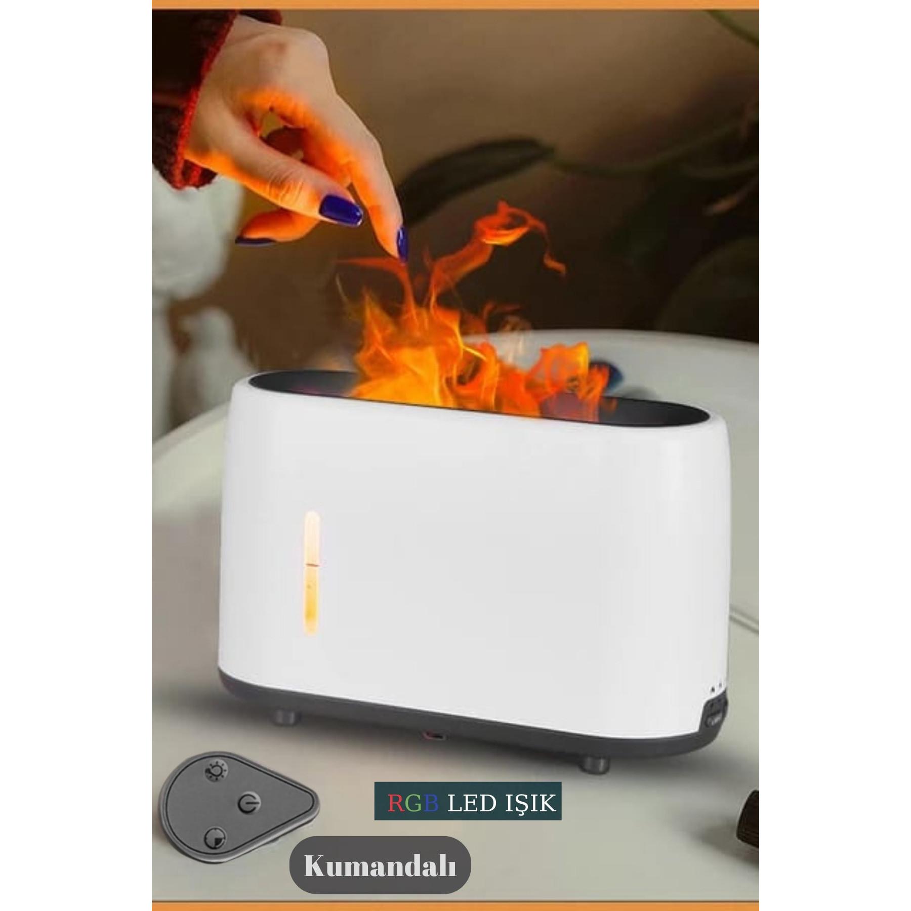 

Увлажнитель воздуха FLQUE, светодиодный диффузор света пламени, ультразвуковая ароматерапия, функция регулировки времени ароматерапии