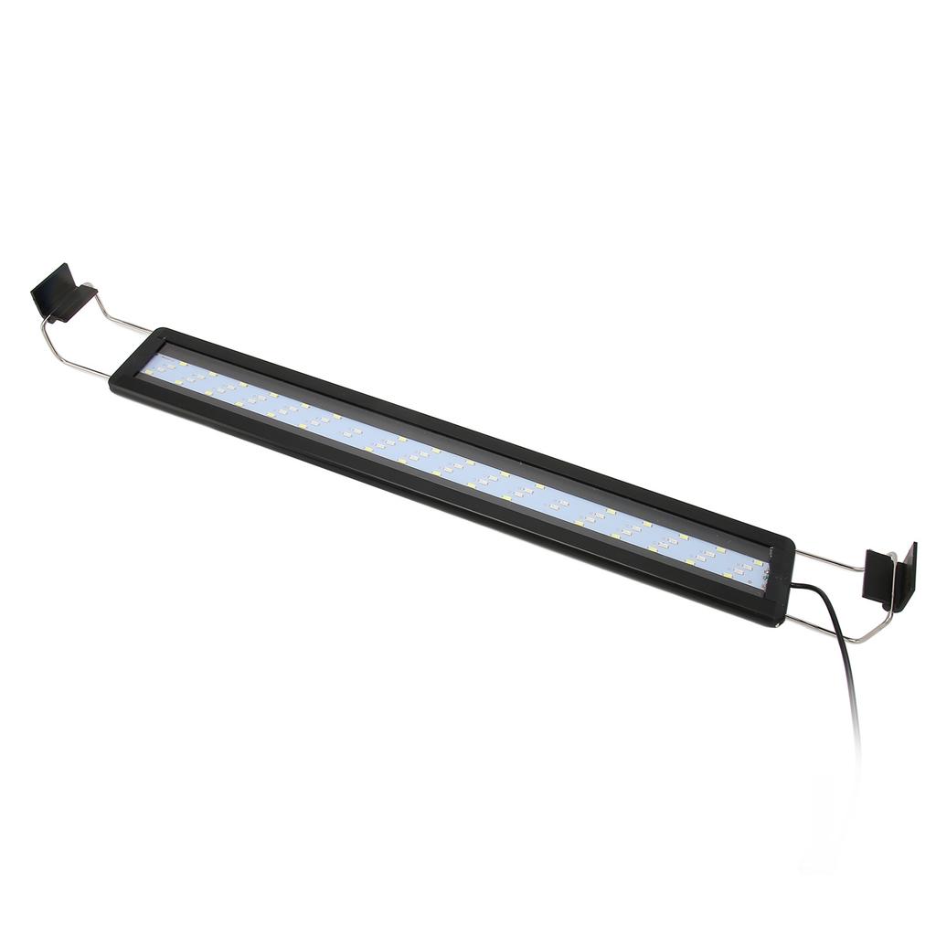 LED Aquarium Light Full Spectrum Ultra Slim Heat Dissipation Splash Proof Fish Tank Light with Extendable Brackets