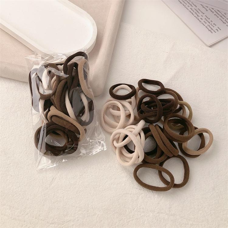 High Elasticity Seamless Rubber Hair Tie - No Damage, No Crease Women's Hair Accessory