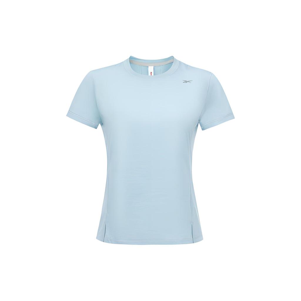 Reebok Casual Knitted Short Sleeve T-Shirt Women Tops Light-Blue 23RCS412WGB1