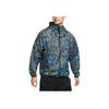 Nike Floral Comfort Windproof Sports Jacket Men Outerwear Blue CU0259-010