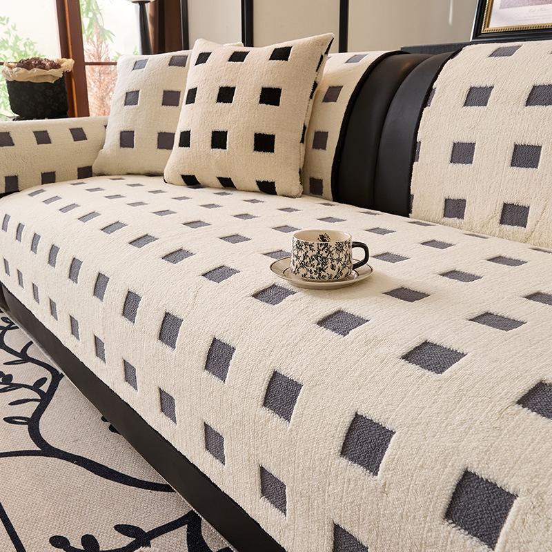 Winter Plush Sofa Cushion Non-Slip Sofa Seat Cushion Advanced Sense New Sofa Cover Sofa Cover Cover Cloth Towel