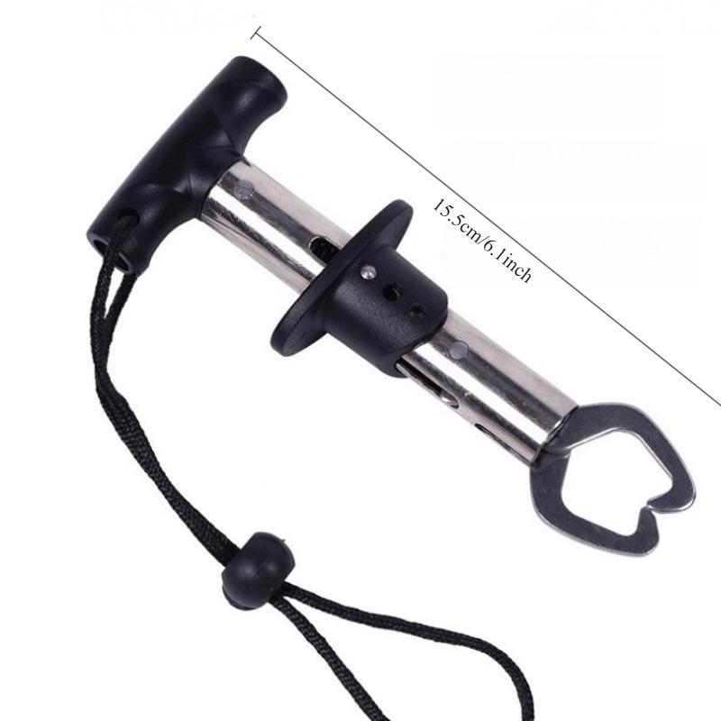 Fish Control Device Stainless Steel Belt Weighing with Ruler Fish Lock Fish Clamp Fish Catch Device Fish Clamp Fishing Gear