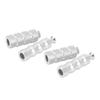 2 Pair Motorcycle Brake Foot Peg CNC Process Plating Precise Fit For M6 6mm Mounting Bolts Motorbike