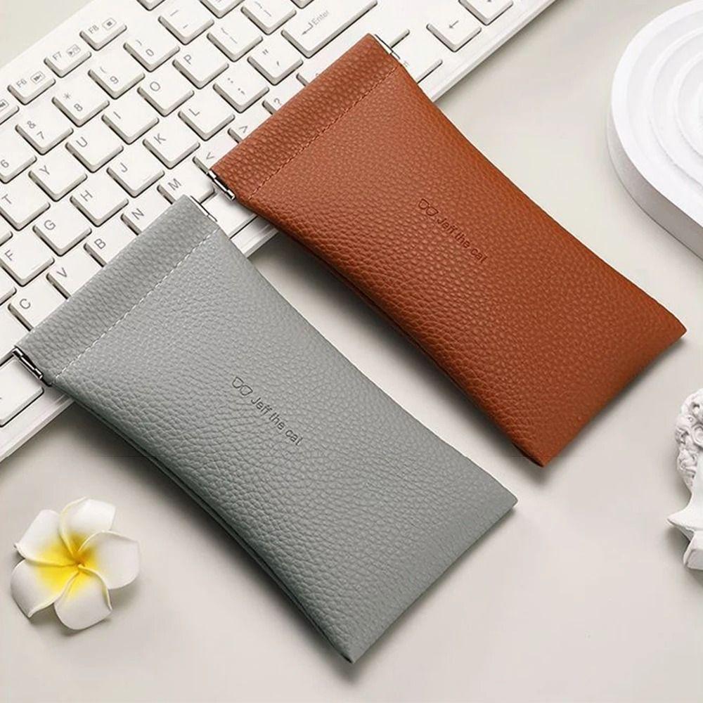 PU Leather Glasses Case Pouch Automatic Closed Sunglasses Case  for Women Men
