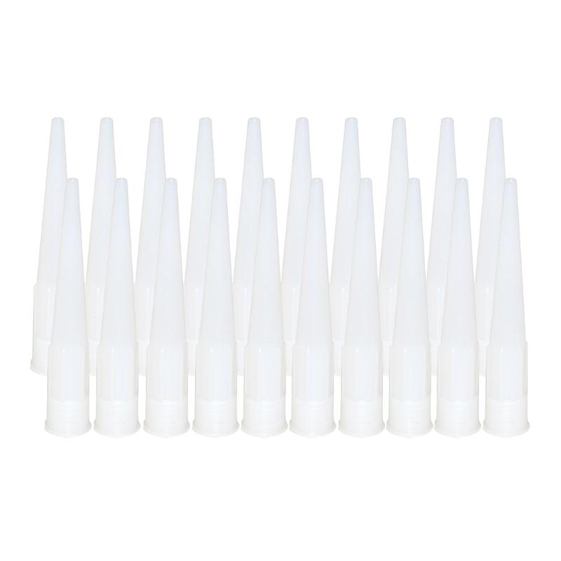 

20Packs Caulking Gun Tips and Cone Nozzles Caulking Nozzle Applicator Finishing for Bathroom Kitchen Floor Sealing 1