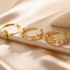 Rose Flower Ring Stackable Band Ring for Women Girls Adjustable Wrap Open Jewelry Gift for Birthday Valentine's Day