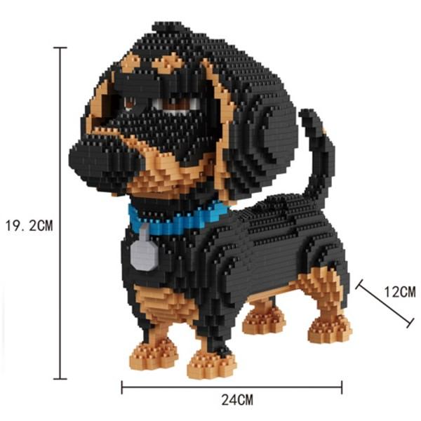 Honey Chestnut-Nanoblock-My Pet # BA Big Dachshund Buddy BA, beliebtes koreanisches Spielzeug