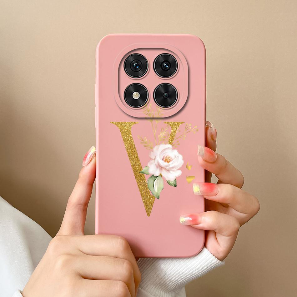 Case For Redmi Note 14 Pro Plus Simple Letter Soft Liquid Silicone Shockproof Phone Cover For Redmi Note14 14Pro 4G 5G Fundas