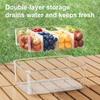 Fresh-keeping Box Airtight Leak-proof Food Storage Container with Silicone Seal And Handle Storage Box for Fruits Snacks Picnic