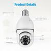 2 In 1 Home Wifi Camera Light Bulb 360 Degree Ip66 Waterproof Wireless Two Way Voice Intercom