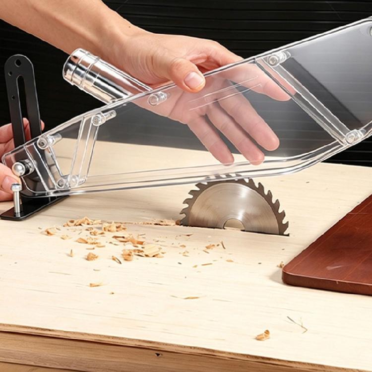 Table Sawing Protector Cover Plastic Sawing Guard with Vacuum Splitting Cutter Dust Debris Protective Accessories
