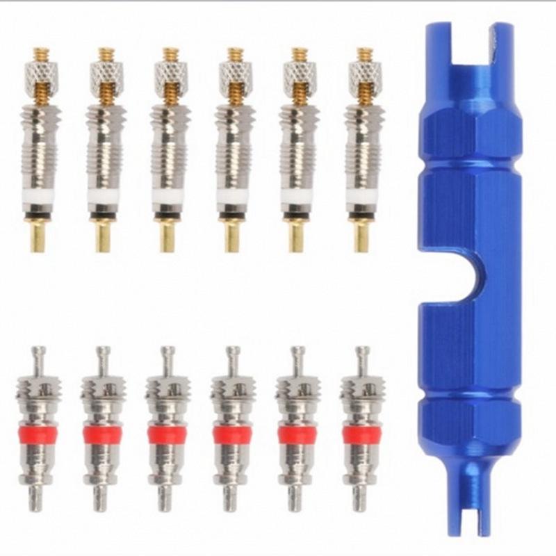 Electric Car Tire Valve Core Wrench Set: Four-in-One Repair & Installation Tool