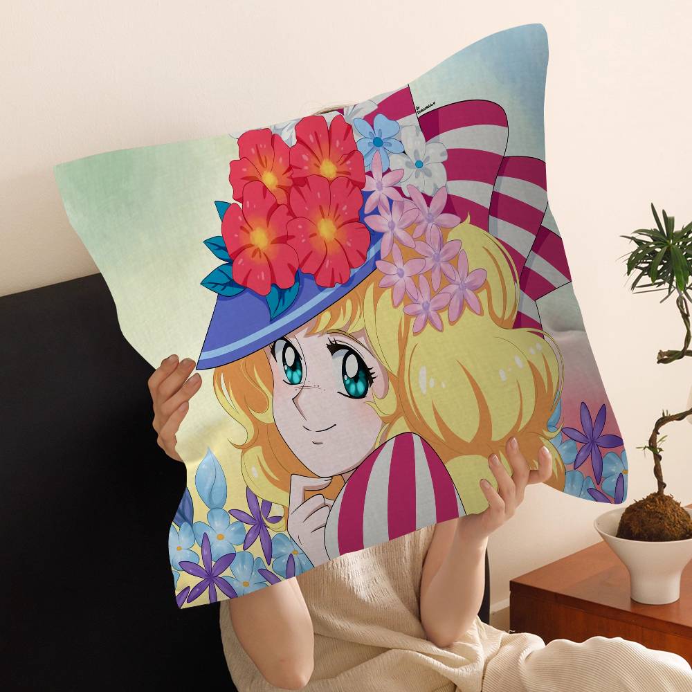 Cartoon Anime womens Candy Sweet pillow cover sofa cushion cover home room decoration children gift
