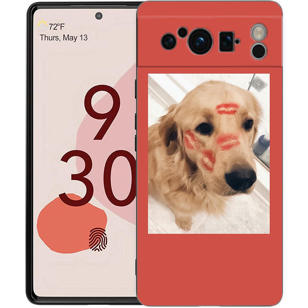 

Милый чехол для телефона с изображением щенка и кота для Google Pixel 8 7 6 Pro 6A 7A 5G, мягкий силиконовый противоударный чехол из ТПУ черного цвета, Fundas Pixel 6A